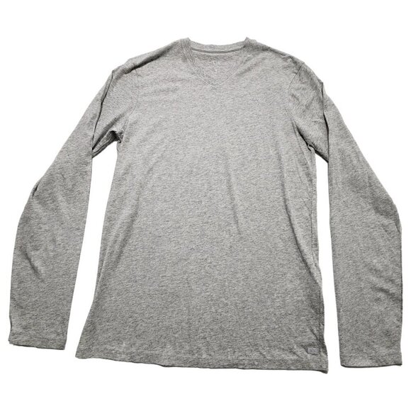 Armani Exchange Men's Long Sleeve T-Shirt Slim Fit V-Neck Gray Heather Small - Picture 1 of 7